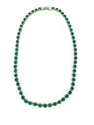 Vintage Single Strand Emerald Rhinestone Necklace