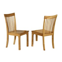 A Pair Of Maple Finish Chairs - New In Box