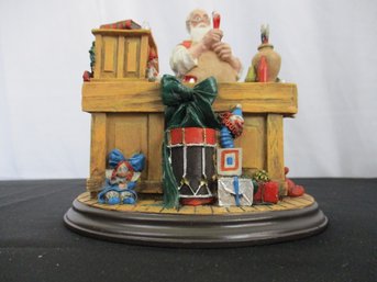 'Santa's Workshop' The Rockwell Heirloom Santa Collection