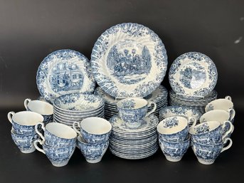 Ironstone Transferware By Johnson Bros., Coaching Scenes Pattern