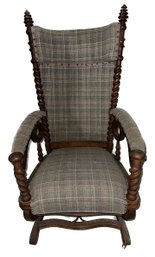 Awesome Heavy Early American Antique Rocker