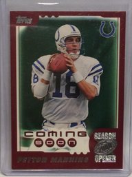 2000 Topps Season Opener Coming Soon Peyton Manning - M