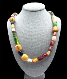 Beautiful Multi Natural Stones Long Necklace