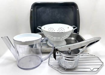 Baking Pans, Enameled Colander, Potato Ricer & More Kitchen Tools