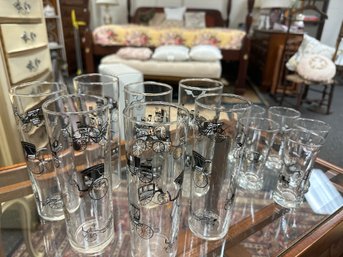 Set Of Mid Century Modern Glasses