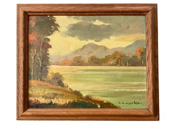 Oil On Canvas By C.C. Corlin American 20th C. Painter, Framed