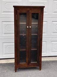 Double Glass Door Storage Cabinet