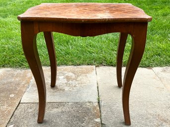 A Vintage Italian Marquetry Side Table