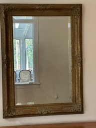 Beveled Mirror In Antique Frame