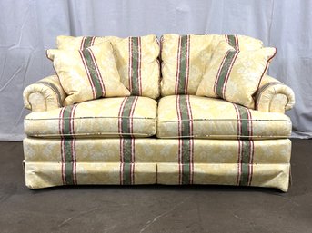 A Classically Elegant Upholstered Loveseat By Baker Furniture #2