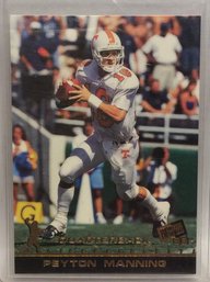 1998 Press Pass Peyton Manning Rookie Checklist Card - M