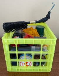 Crate Of Shoe Cleaning/Shining Items