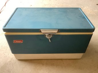 Vintage Coleman Cooler With Bottle Openers