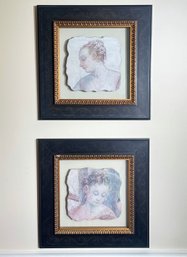 Framed Renaissance Style Frescos