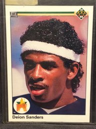 1990 Upper Deck Deion Sanders Rookie Card - M