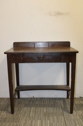 Vintage Desk Painted Brown With Draw