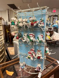 Rotating Display Of Christmas Ornaments For Specific People