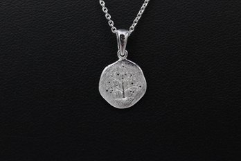 Tree Of Life Pendant & Necklace In Sterling Silver