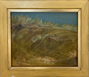 Original Iwan Broberg (1887-1975) Modernist Oil Landscape, Signed Lower Left