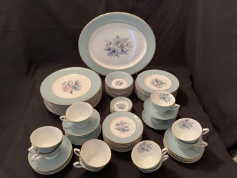 12 Place Settings Plus Set Of Royal Worcester China Woodland Pattern Gorgeous! 79 PC TOTAL