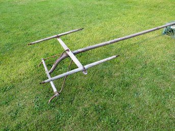 Antique Wooden & Iron One Horse Buggy Hitch #1