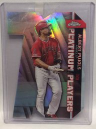 2021 Topps Chrome Platinum Players Albert Pujols Die Cut Insert Card - M