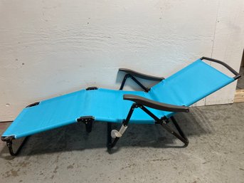 Blue Folding Lounge Chair
