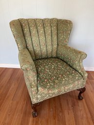 Floral Wingback Chair