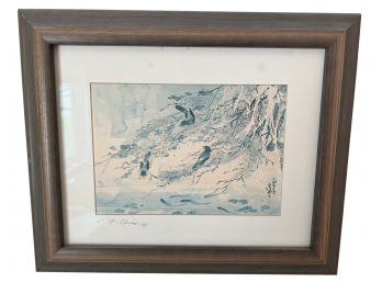 Framed Watercolor - C F Chiang