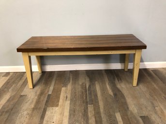 Wood And White Bench