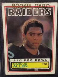 1983 Topps Marcus Allen Rookie Card - M