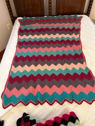 Crocheted Ripple Throw/blanket