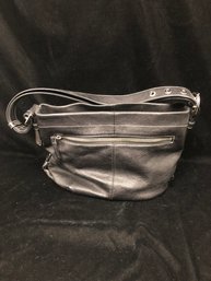 Black Leather Coach Hobo Bag