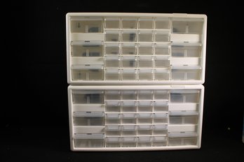 Pair Of White Container Store Parts Drawers