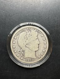 1910-S Barber Silver Half Dollar