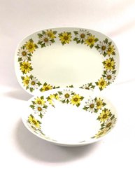 Vintage Marguerite Serving Pieces By Noritake Cookserve China