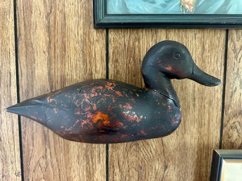 Decorative Carved Wooden Wall Duck