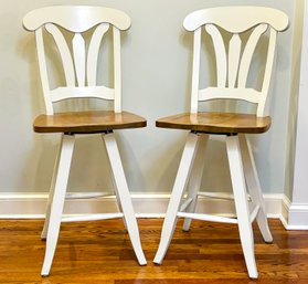 A Pair Of Counter Stools By Canadel