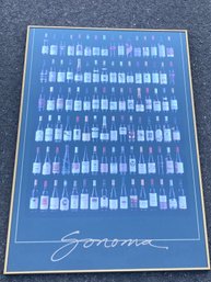 Wine Poster #1 Sonoma Framed 27' X 38'