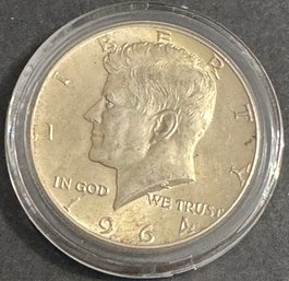 1964 Ninety Percent Silver Kennedy Half Dollar