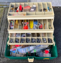 Nice Plano Tackle Box With Lots Of Fishing Supplies