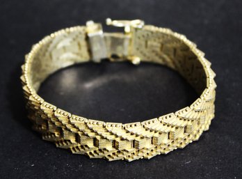 Vintage Gold Tone Link Bracelet 7 1/4' Long