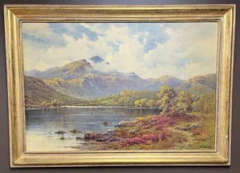 Vintage Quality Framed Print - September Morn By Brianski - Reofect Painting - C 1950 - 24.5 X 34.25 Inches