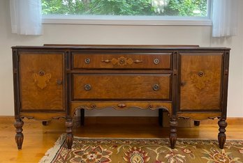 Beautiful Antique Solid Wood Credenza