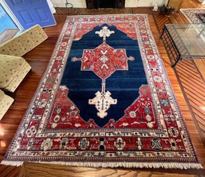 Authentic Turkish Hand Knotted Wool Rug, Appraised For $1,500 (9'3'x12'3')