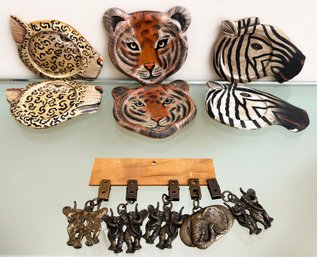 Animal Coasters And Wine Charms