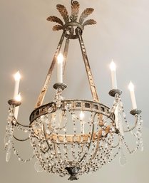 A Tremonto Lead Crystal Empire Style Chandelier By Dennis And Leen - Phenomonal