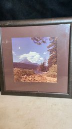 Original Vintage Signed Photo Of Pacific Northwest Mountains By Noted Photographer Hermine Duthie