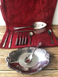 12 Silverplate Serving Items