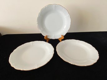 3 Piece Hutschenreuther Tirschenreuth Plate Collection